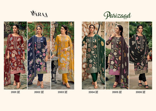 Parizaad 2 Varaa Fab Viscose Pashmina Suits Wholesaler Ahmedabad