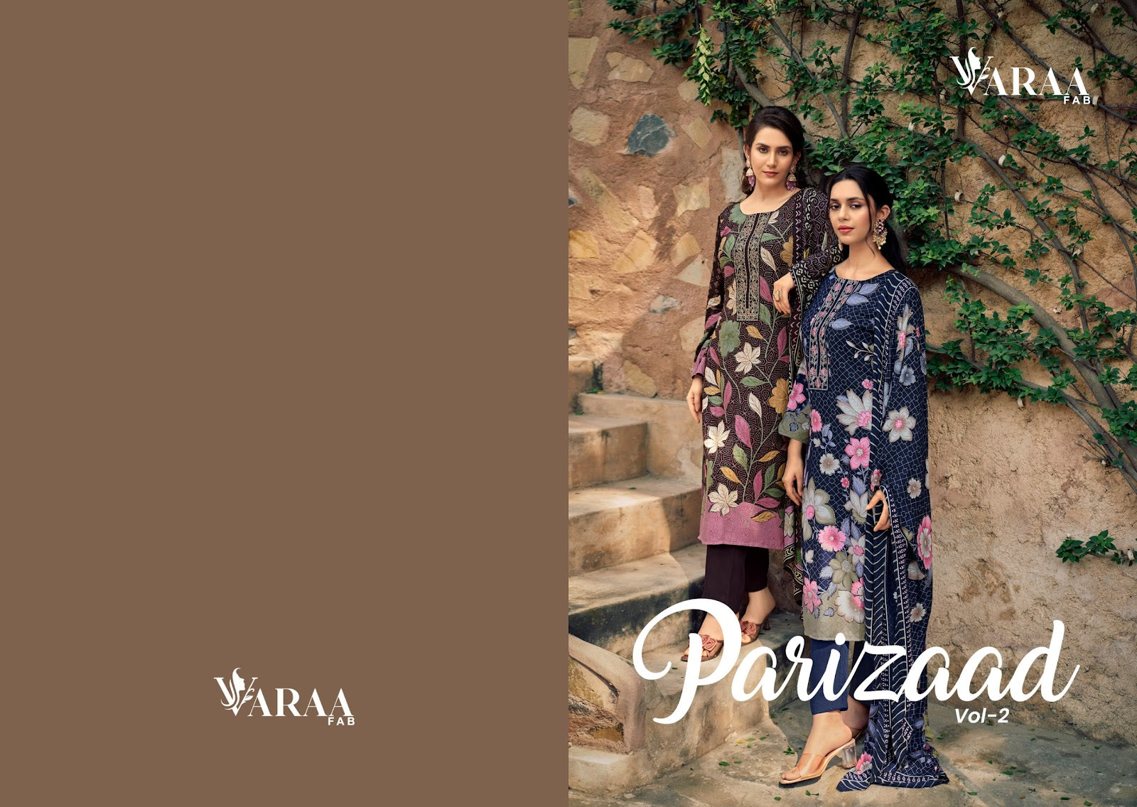 Parizaad 2 Varaa Fab Viscose Pashmina Suits Wholesaler Ahmedabad