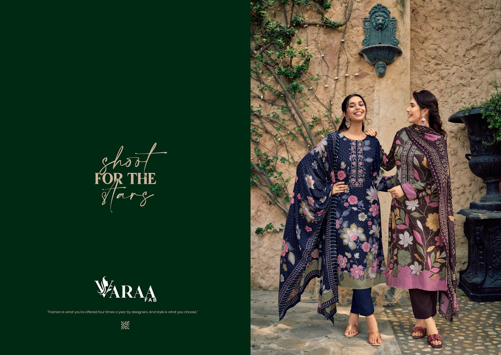 Parizaad 2 Varaa Fab Viscose Pashmina Suits Wholesaler Ahmedabad