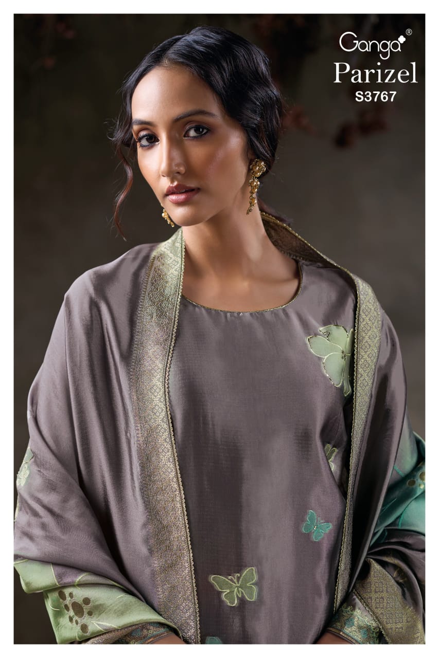 Parizel 3767 Ganga Premium Viscose Plazzo Style Suits Wholesaler Gujarat