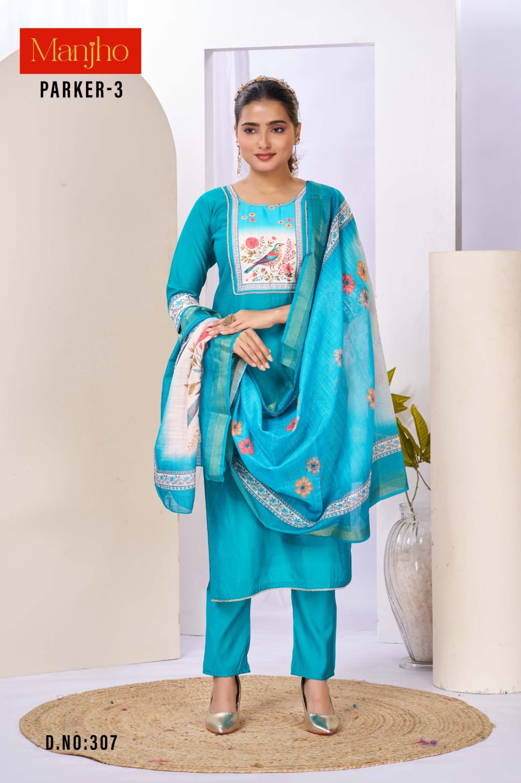 Parker 3 Manjho Vetican Readymade Pant Style Suits Wholesaler Gujarat