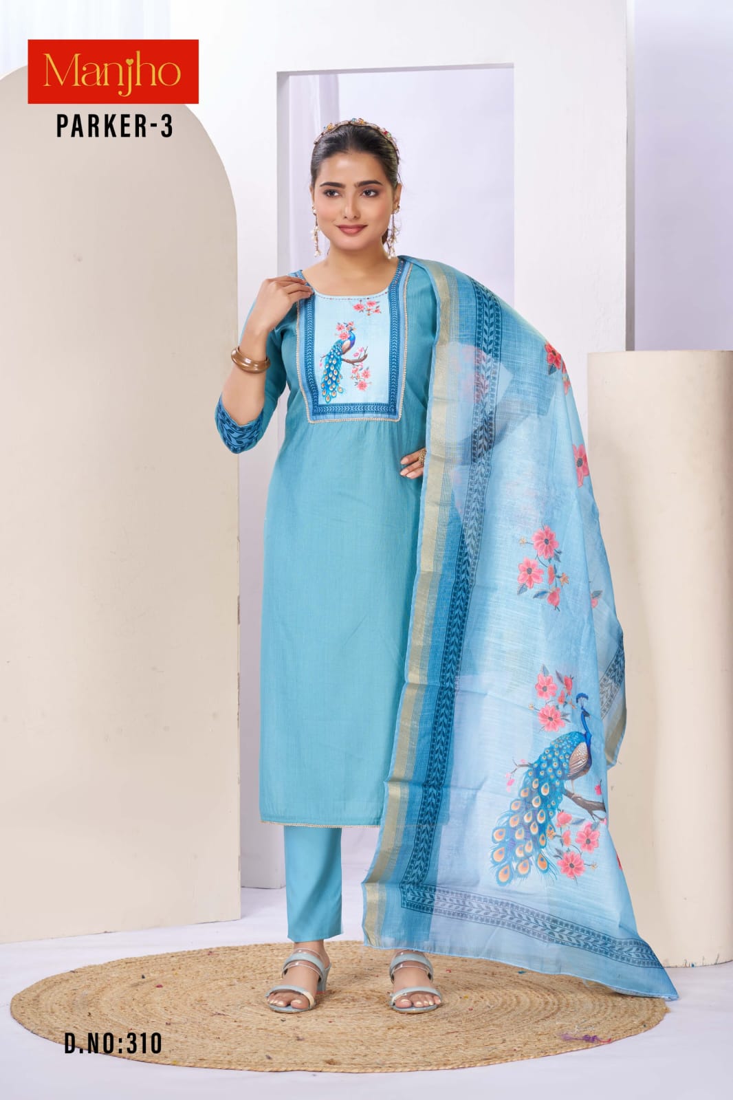 Parker 3 Manjho Vetican Readymade Pant Style Suits Wholesaler Gujarat