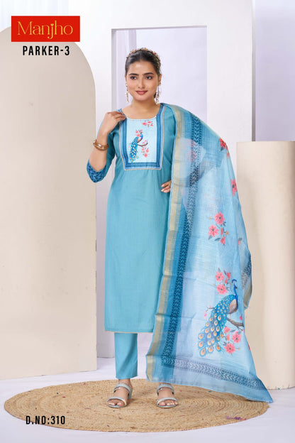Parker 3 Manjho Vetican Readymade Pant Style Suits Wholesaler Gujarat