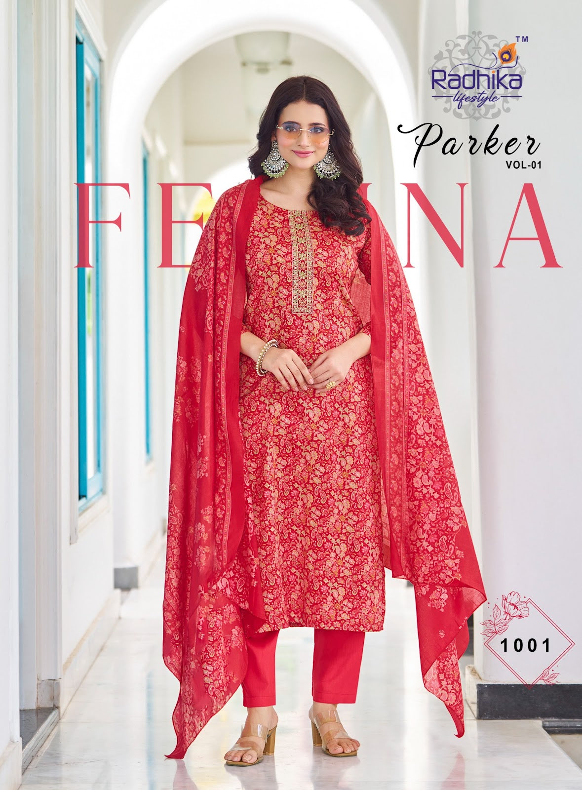 Parker Vol 1 Radhika Lifestyle Jam Satin Readymade Pant Style Suits Wholesale Price