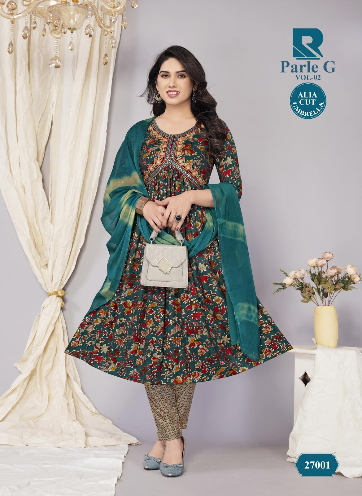 Parle G Vol 2 Alia Cut Raashi Capsule Readymade Pant Style Suits Supplier India