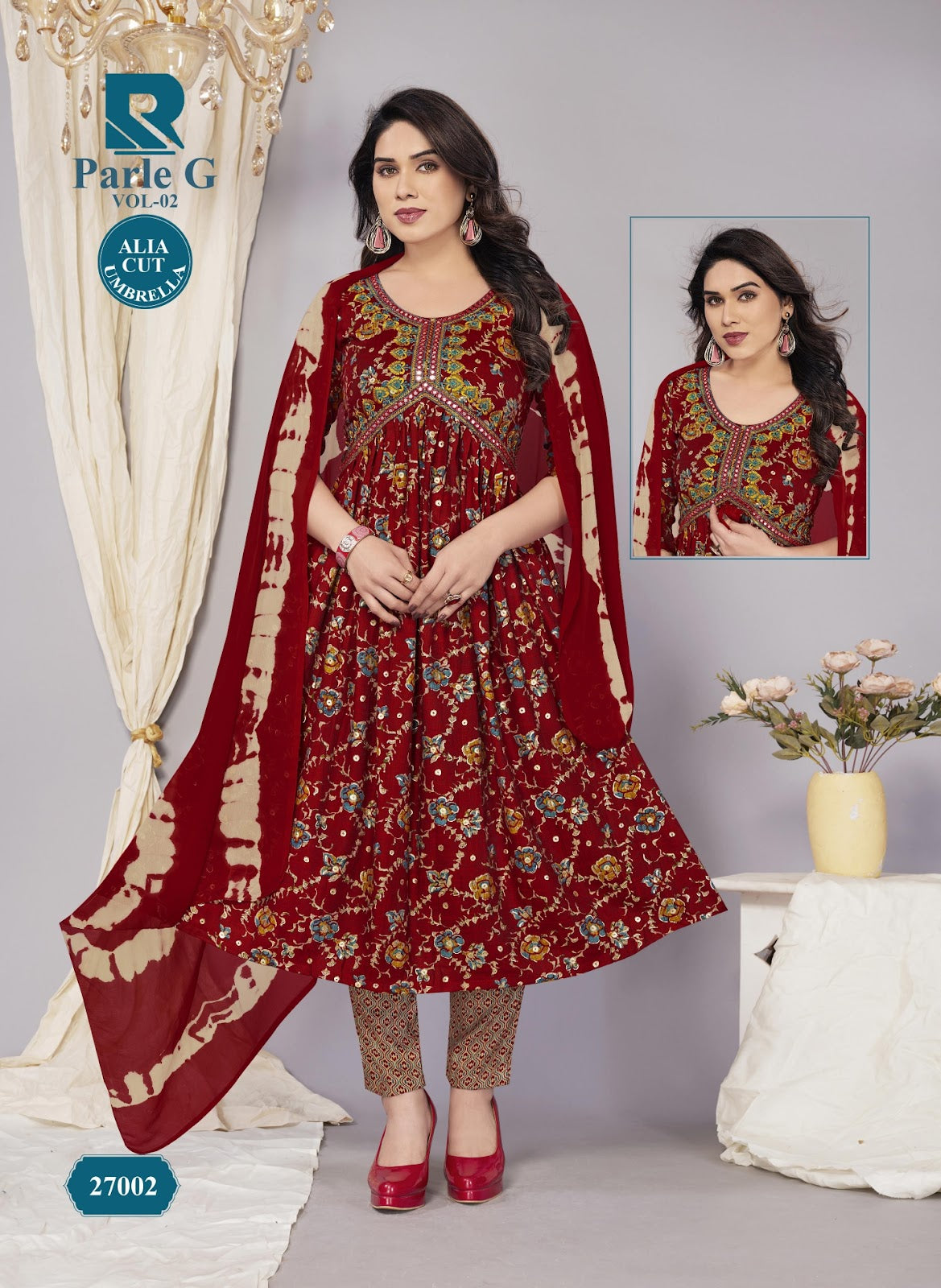 Parle G Vol 2 Alia Cut Raashi Capsule Readymade Pant Style Suits Supplier India