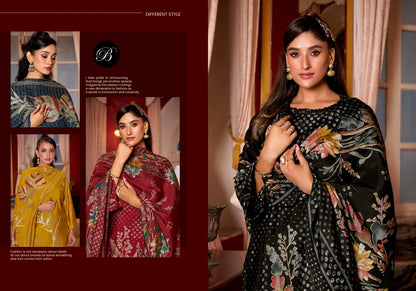 Parnika 911 Series Belliza Designer Studio Viscose Muslin Pakistani Salwar Suits Wholesale Price