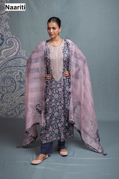 Parnoo 2713 Naariti Muslin Pant Style Suits Wholesale Rate