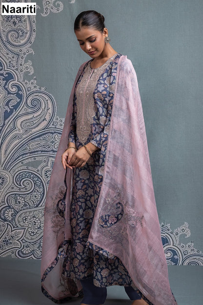Parnoo 2713 Naariti Muslin Pant Style Suits Wholesale Rate