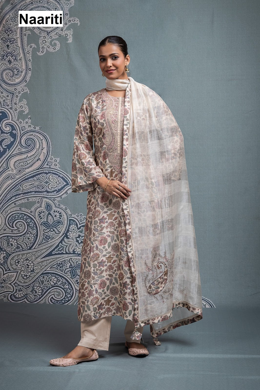 Parnoo 2713 Naariti Muslin Pant Style Suits Wholesale Rate