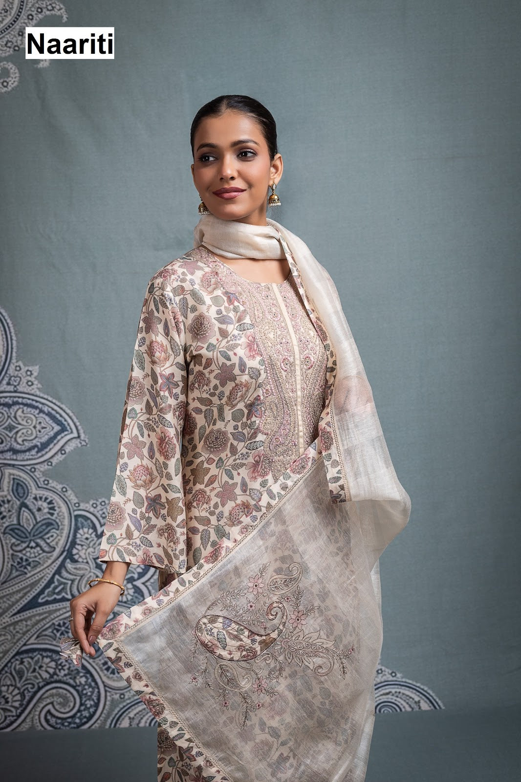 Parnoo 2713 Naariti Muslin Pant Style Suits Wholesale Rate