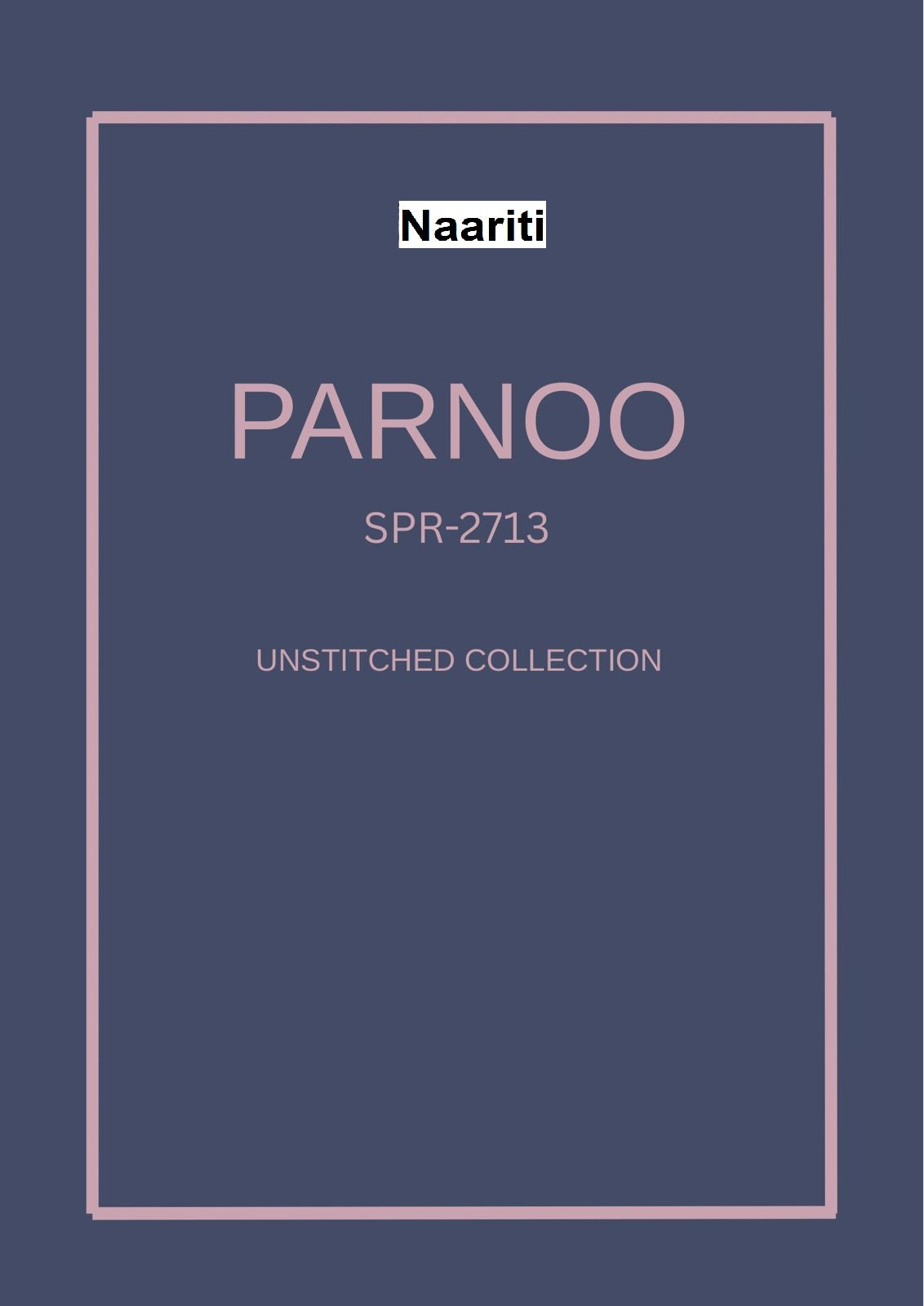 Parnoo 2713 Naariti Muslin Pant Style Suits Wholesale Rate