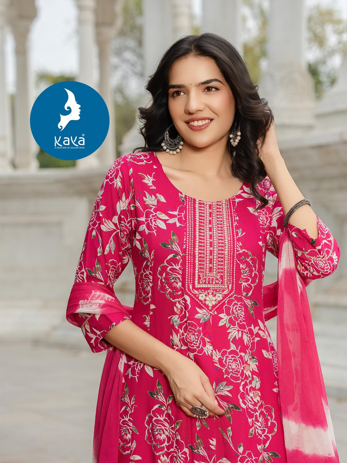 Parthi Kaya Rayon Readymade Anarkali Suits Supplier Ahmedabad