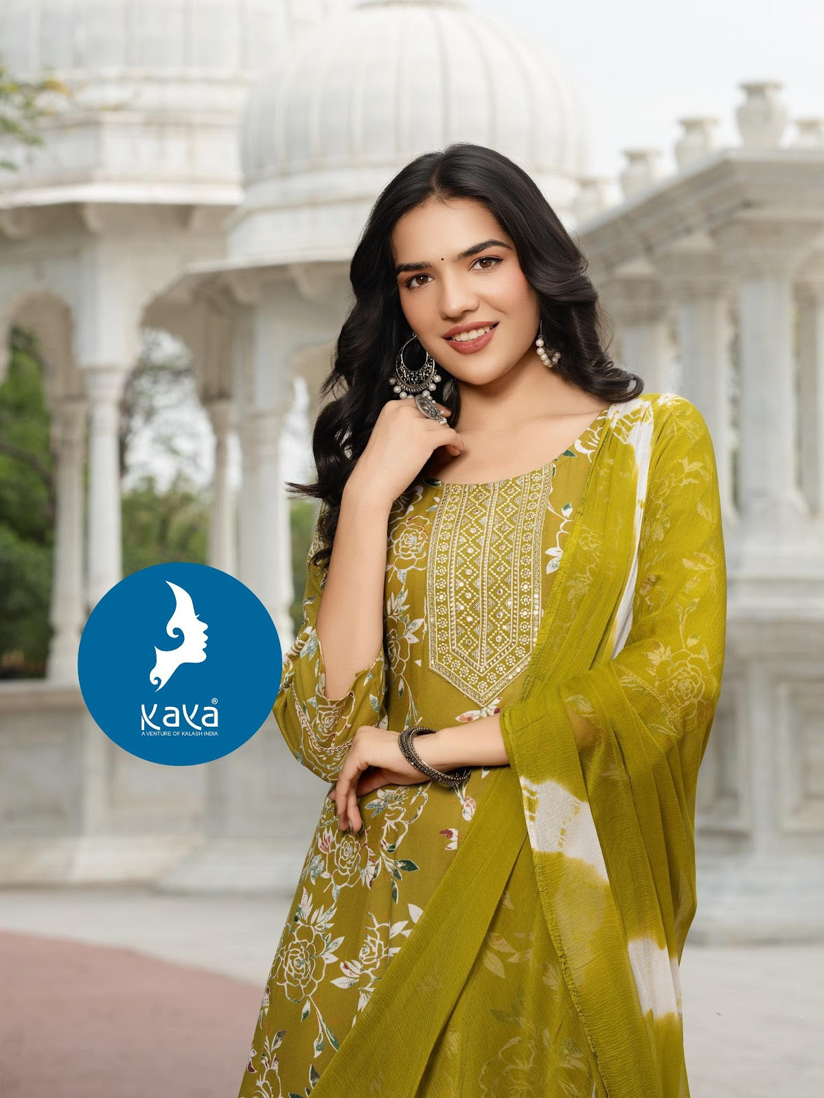 Parthi Kaya Rayon Readymade Anarkali Suits Supplier Ahmedabad