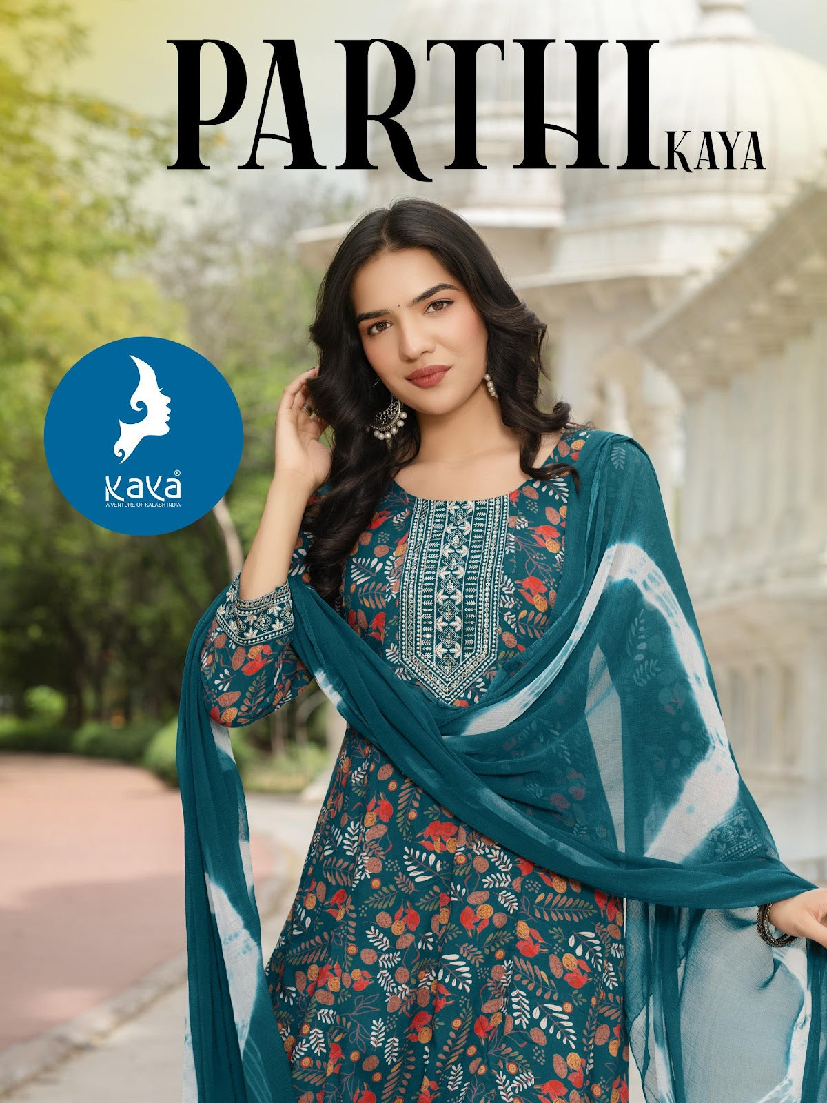 Parthi Kaya Rayon Readymade Anarkali Suits Supplier Ahmedabad