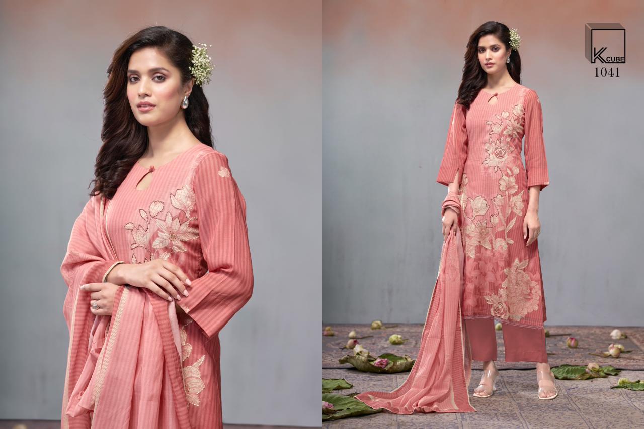 Parul K Cube Mul Chanderi Pant Style Suits Manufacturer