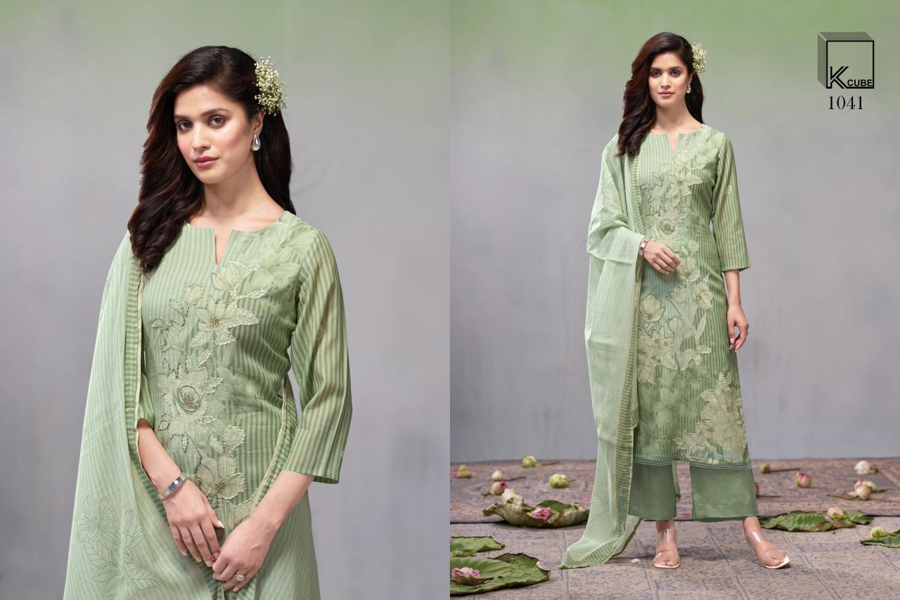 Parul K Cube Mul Chanderi Pant Style Suits Manufacturer
