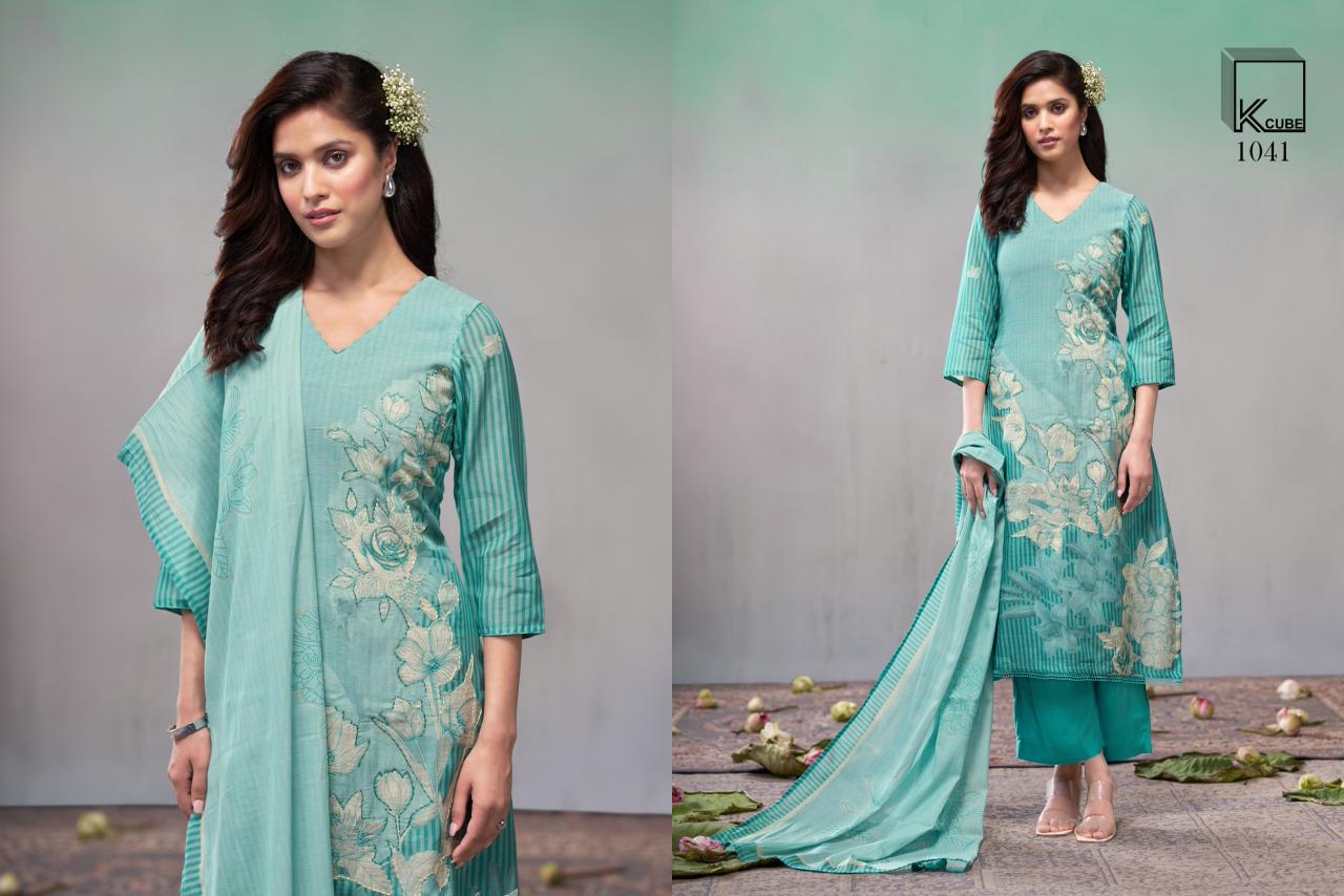 Parul K Cube Mul Chanderi Pant Style Suits Manufacturer
