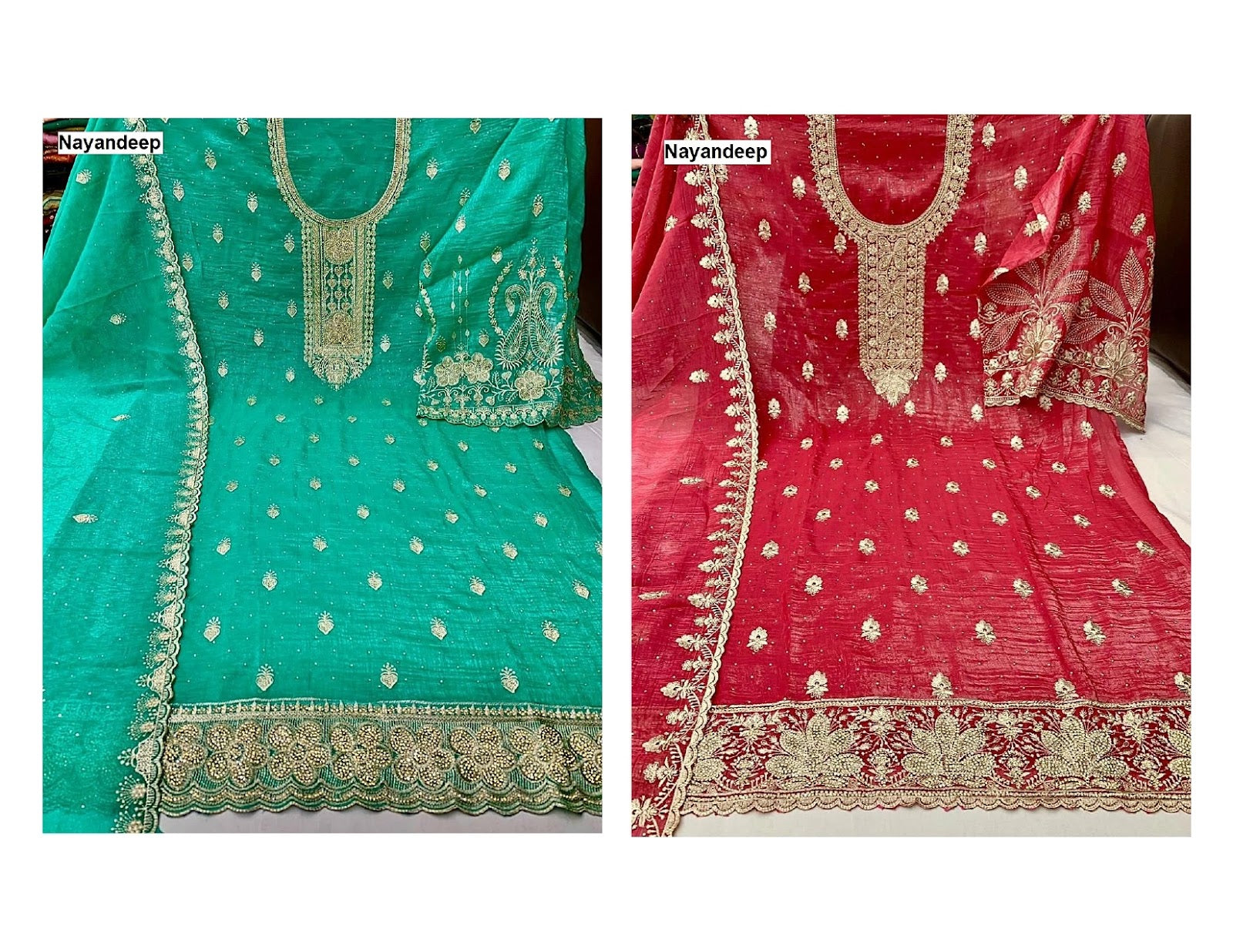 Parul Nayandeep Silk Salwar Suits Supplier Gujarat