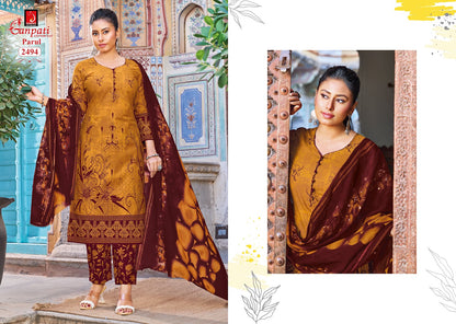 Parul Vol 14 Pant Ganpati Cotton Dress Material Supplier India