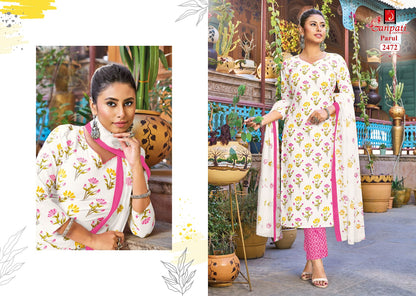 Parul Vol 14 Pant Ganpati Cotton Dress Material Supplier India