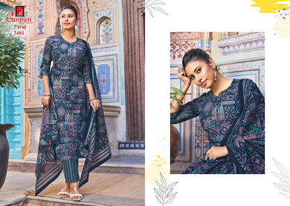Parul Vol 14 Pant Ganpati Cotton Dress Material Supplier India