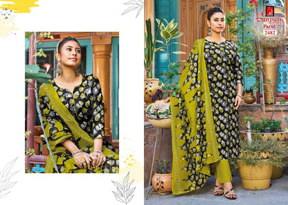 Parul Vol 14 Pant Ganpati Cotton Dress Material Supplier India