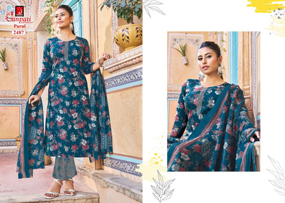 Parul Vol 14 Pant Ganpati Cotton Dress Material Supplier India