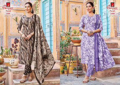 Parul Vol 14 Pant Ganpati Cotton Dress Material Supplier India