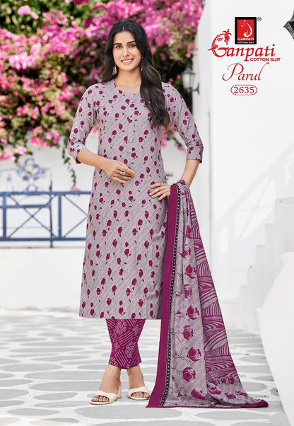 Parul Vol 15 Ganpati Cotton Dress Material Exporter India