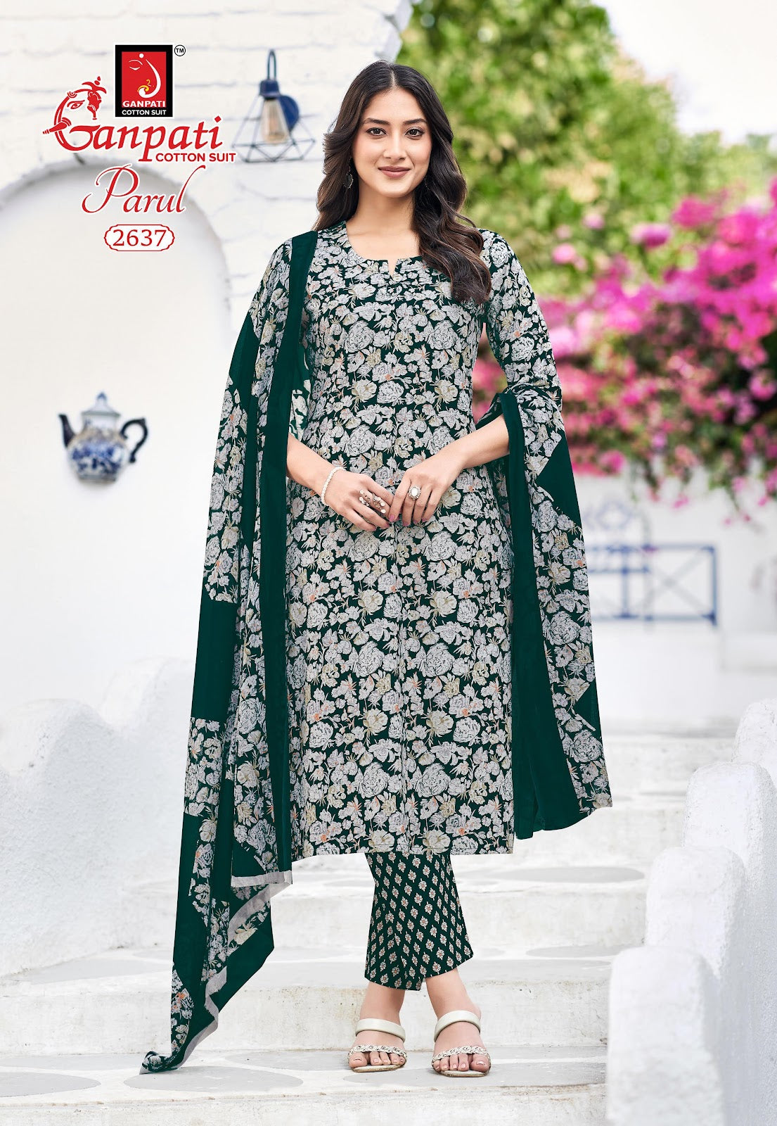 Parul Vol 15 Ganpati Cotton Dress Material Exporter India