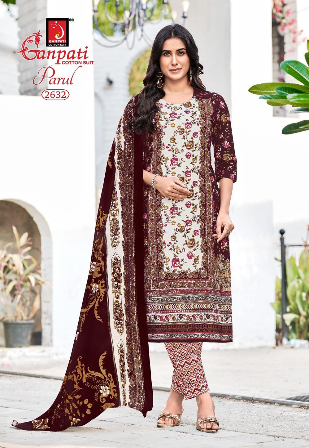 Parul Vol 15 Ganpati Readymade Cotton Pant Suits Manufacturer Ahmedabad