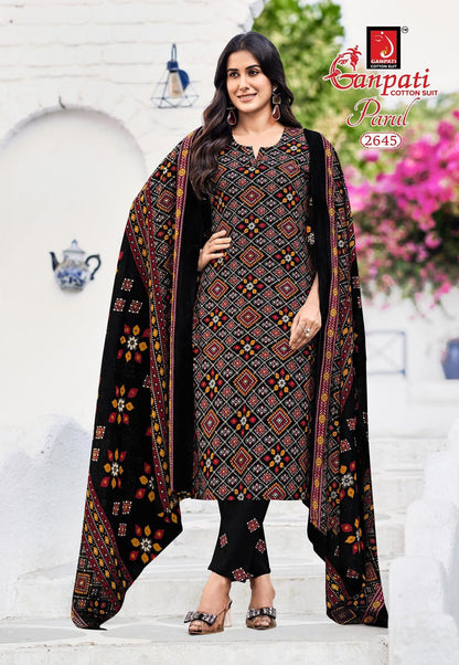 Parul Vol 15 Ganpati Readymade Cotton Pant Suits Manufacturer Ahmedabad