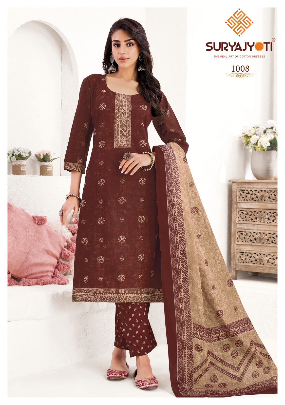Parul Vol 1 Suryajyoti Readymade Cotton Pant Suits Manufacturer Ahmedabad