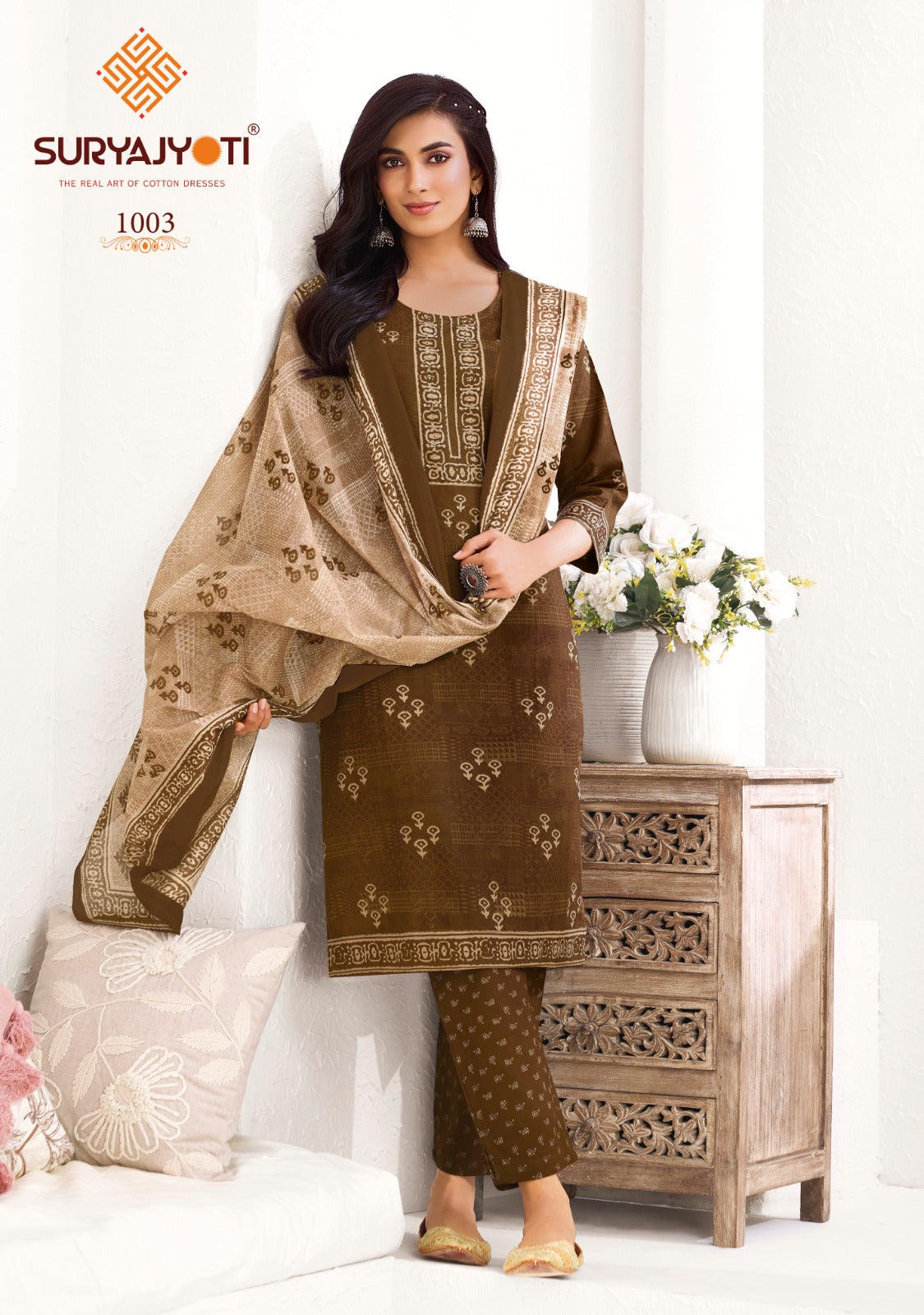 Parul Vol 1 Suryajyoti Readymade Cotton Pant Suits Manufacturer Ahmedabad