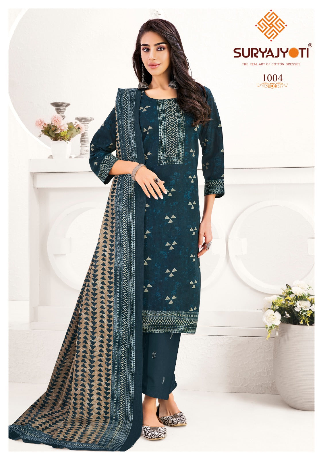 Parul Vol 1 Suryajyoti Readymade Cotton Pant Suits Manufacturer Ahmedabad