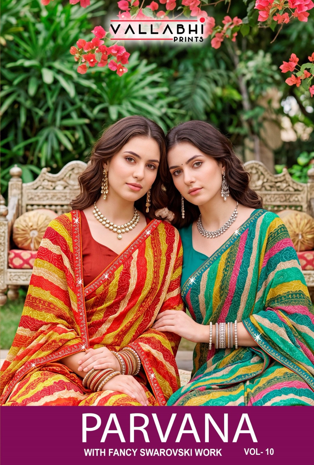 Parvana Vol 10 Vallabhi Prints Dull Moss Sarees Manufacturer