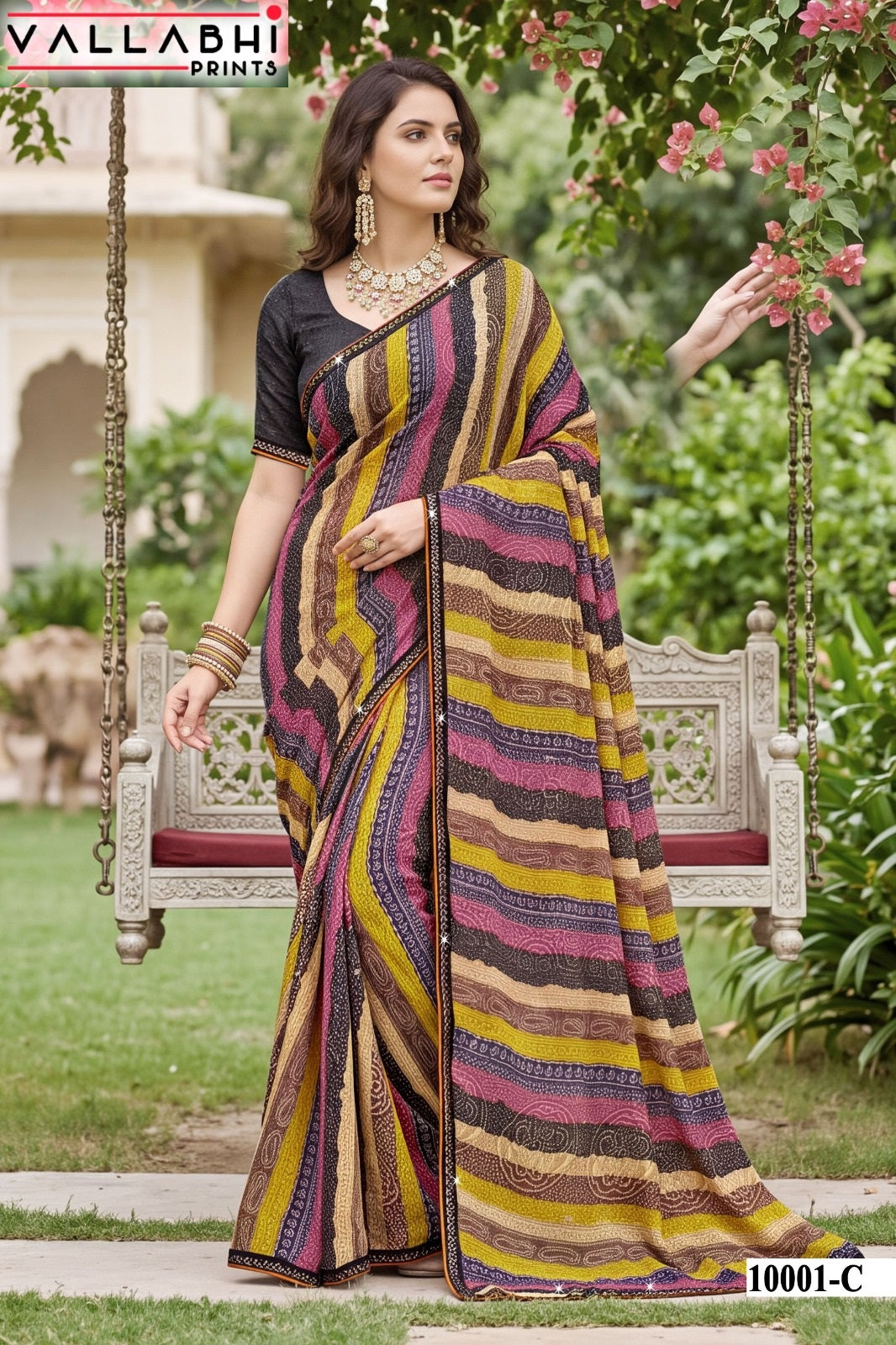 Parvana Vol 10 Vallabhi Prints Dull Moss Sarees Manufacturer