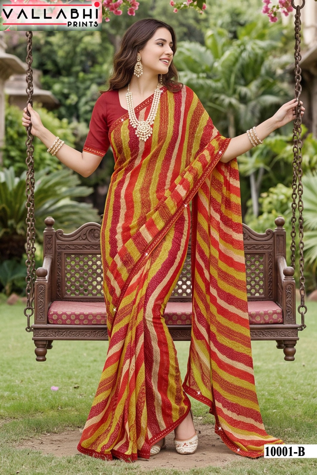 Parvana Vol 10 Vallabhi Prints Dull Moss Sarees Manufacturer