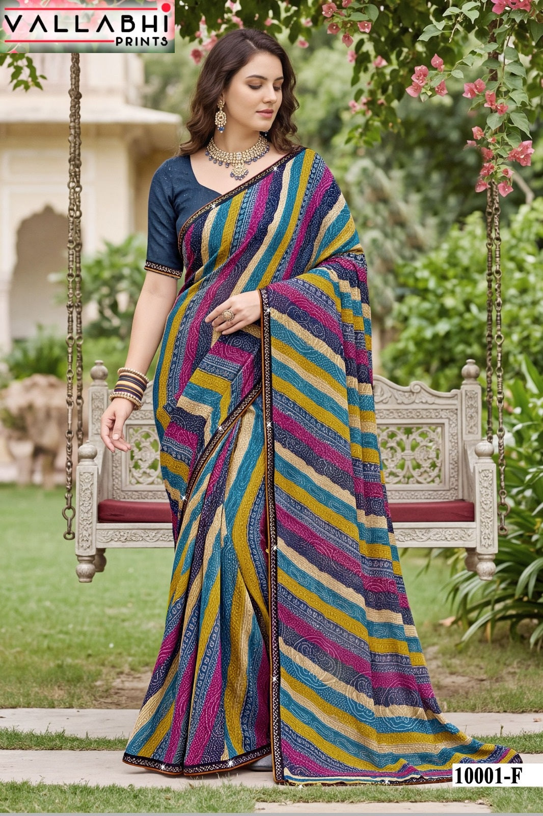 Parvana Vol 10 Vallabhi Prints Dull Moss Sarees Manufacturer