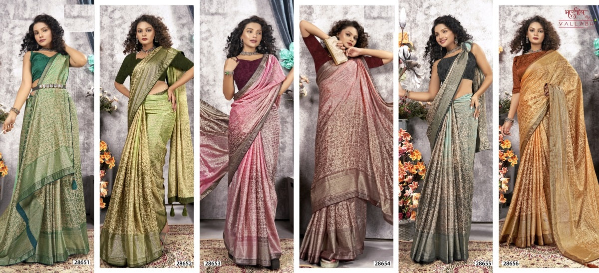 Parvana Vol 2 Vallabhi Prints Brasso Sarees Manufacturer India