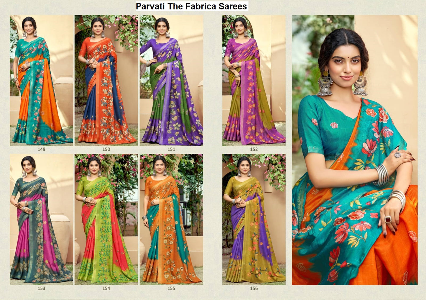 Parvati The Fabrica Soft Cotton Sarees Supplier Ahmedabad