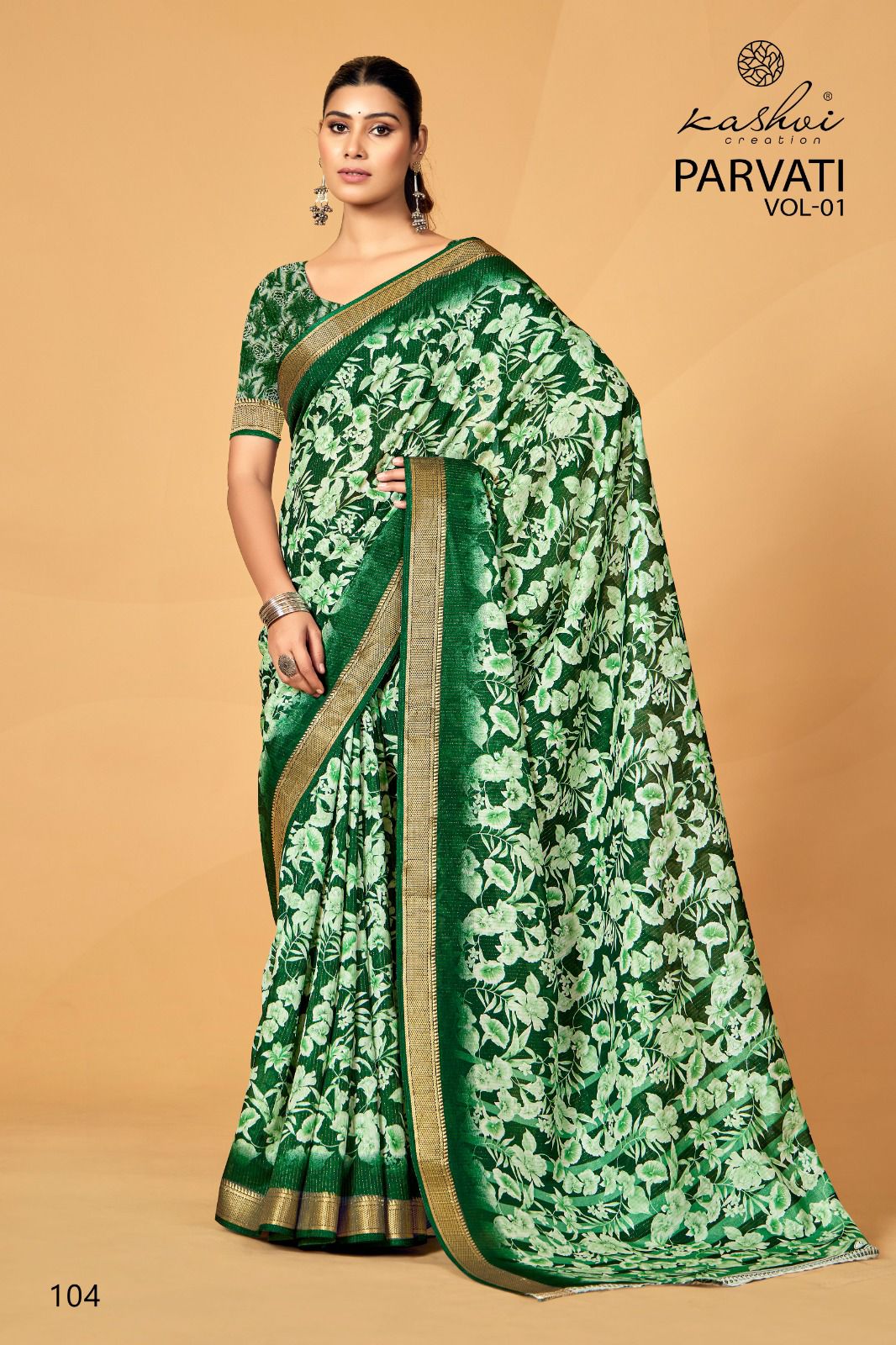 Parvati Vol 1 Kashvi Creation Jacquard Silk Sarees Wholesaler