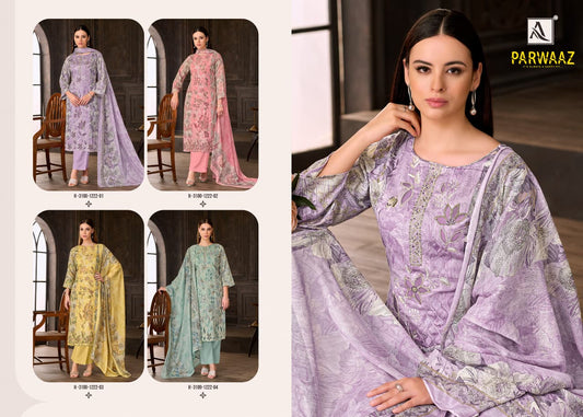 Parwaaz Alok Zam Cotton Karachi Salwar Suits Exporter Ahmedabad
