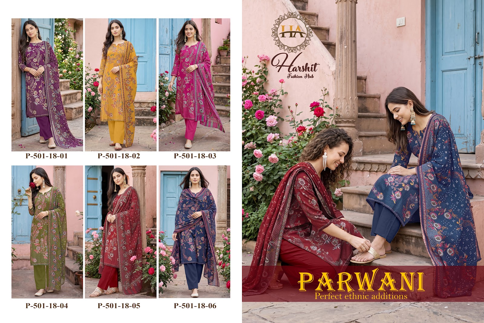 Parwani Harshit Fashion Zam Karachi Salwar Suits Supplier India