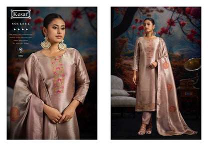 Parwaz Kesar Bemberg Silk Karachi Salwar Suits Wholesale Price