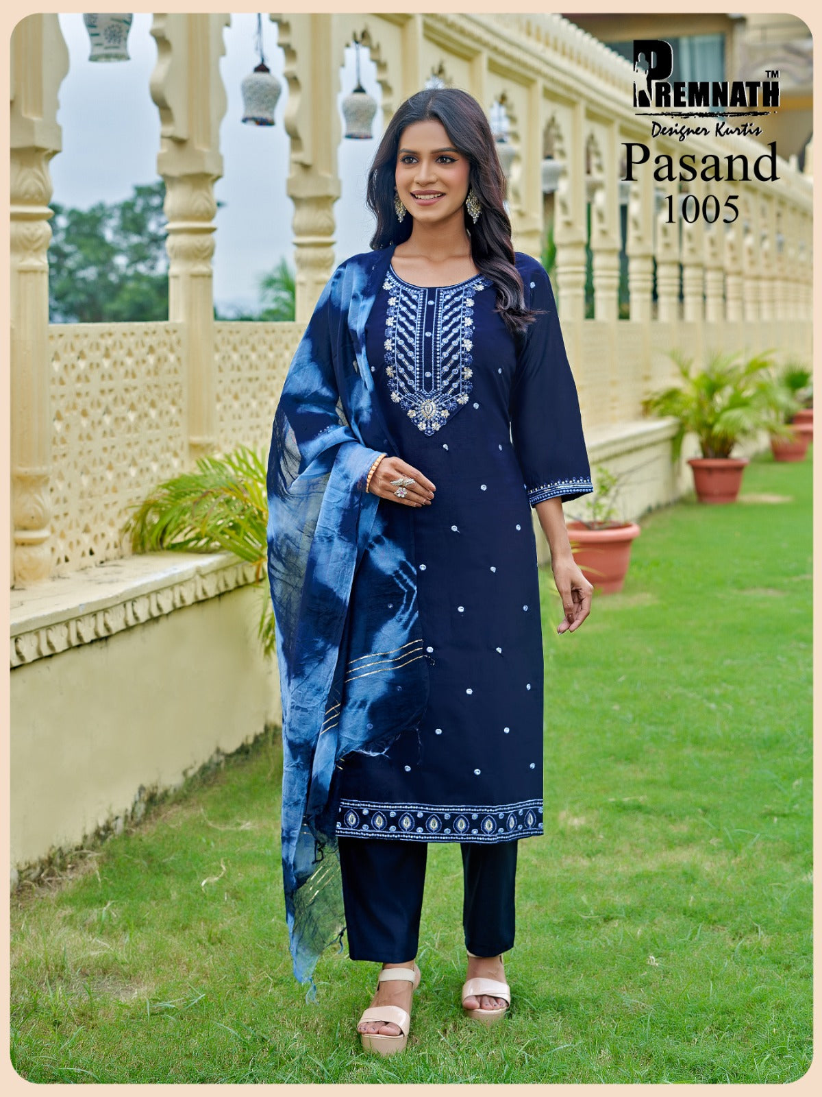 Pasand Premnath Gadwal Readymade Pant Style Suits Supplier India