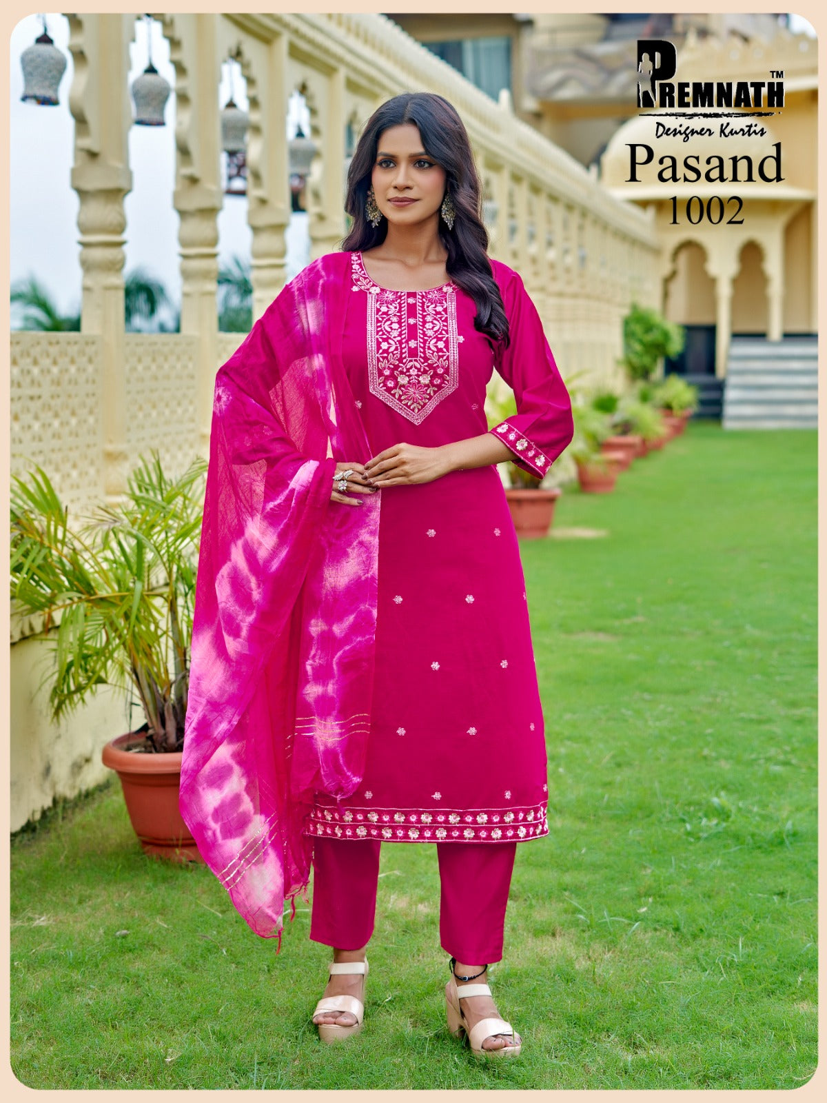 Pasand Premnath Gadwal Readymade Pant Style Suits Supplier India