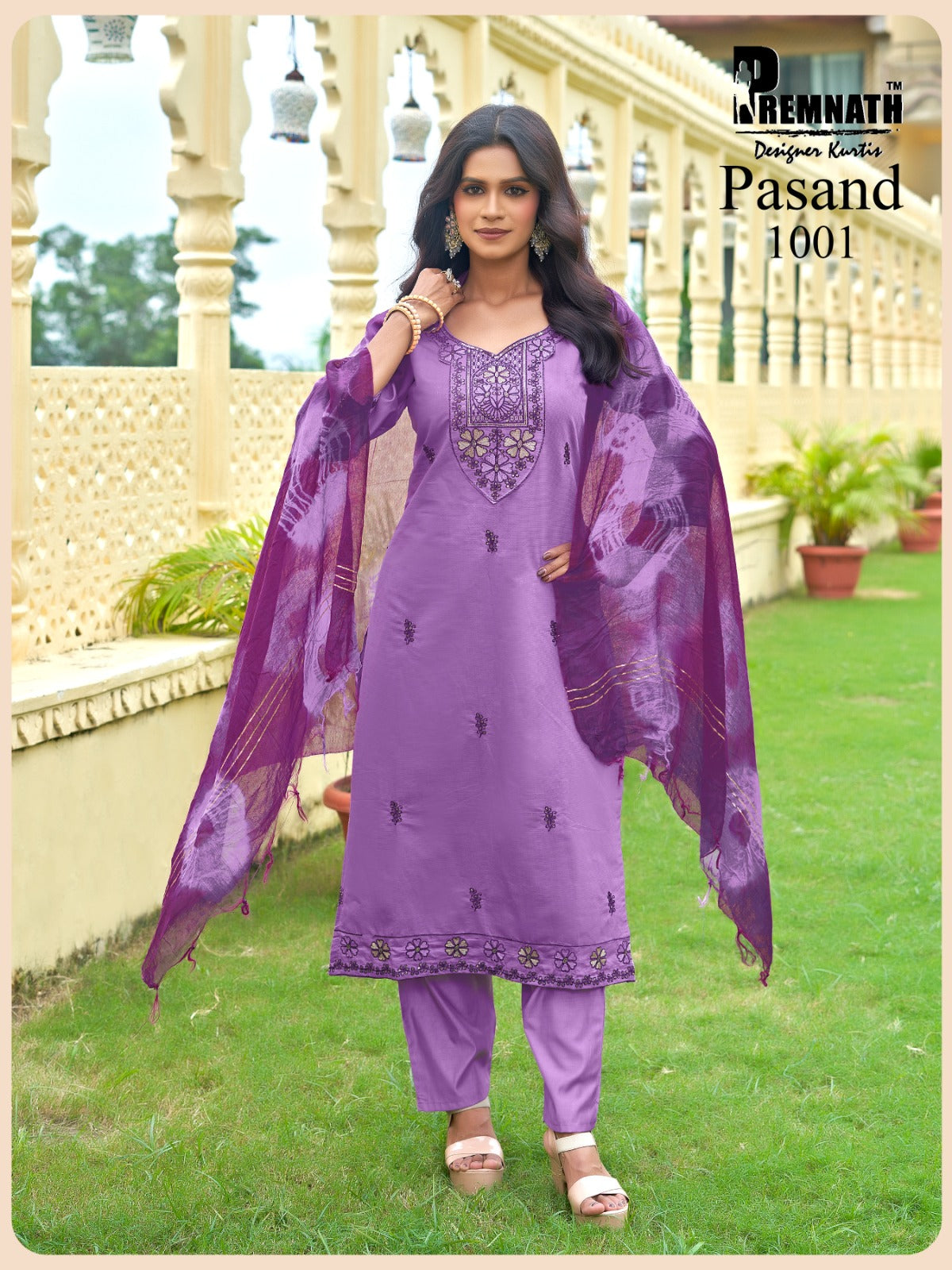 Pasand Premnath Gadwal Readymade Pant Style Suits Supplier India