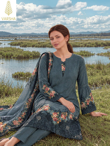 Pasha Varshaa Viscose Pashmina Suits Exporter India